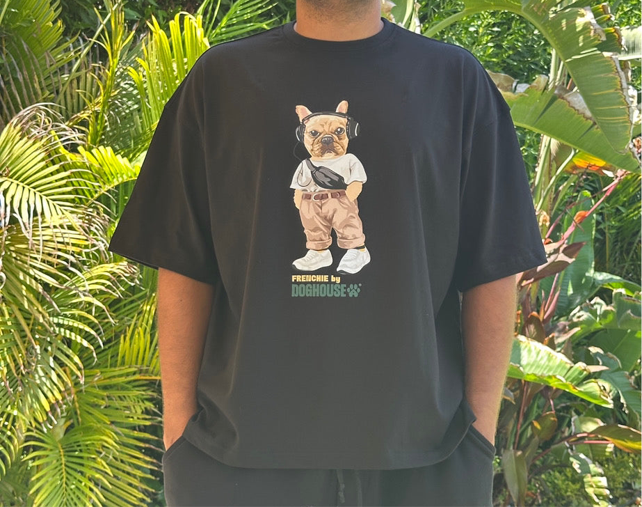 Frenchie Black Tee