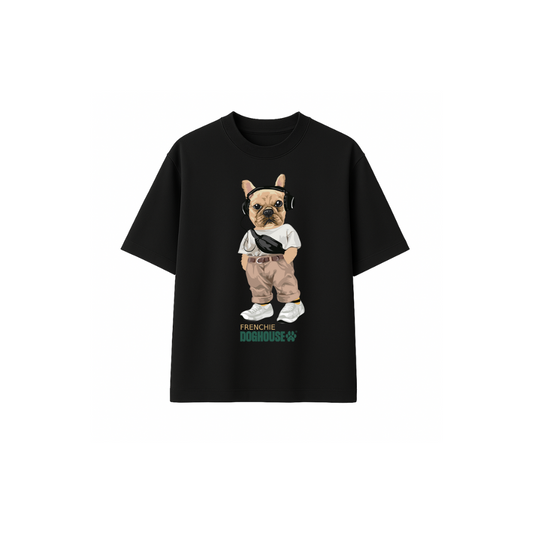 Frenchie Black Tee