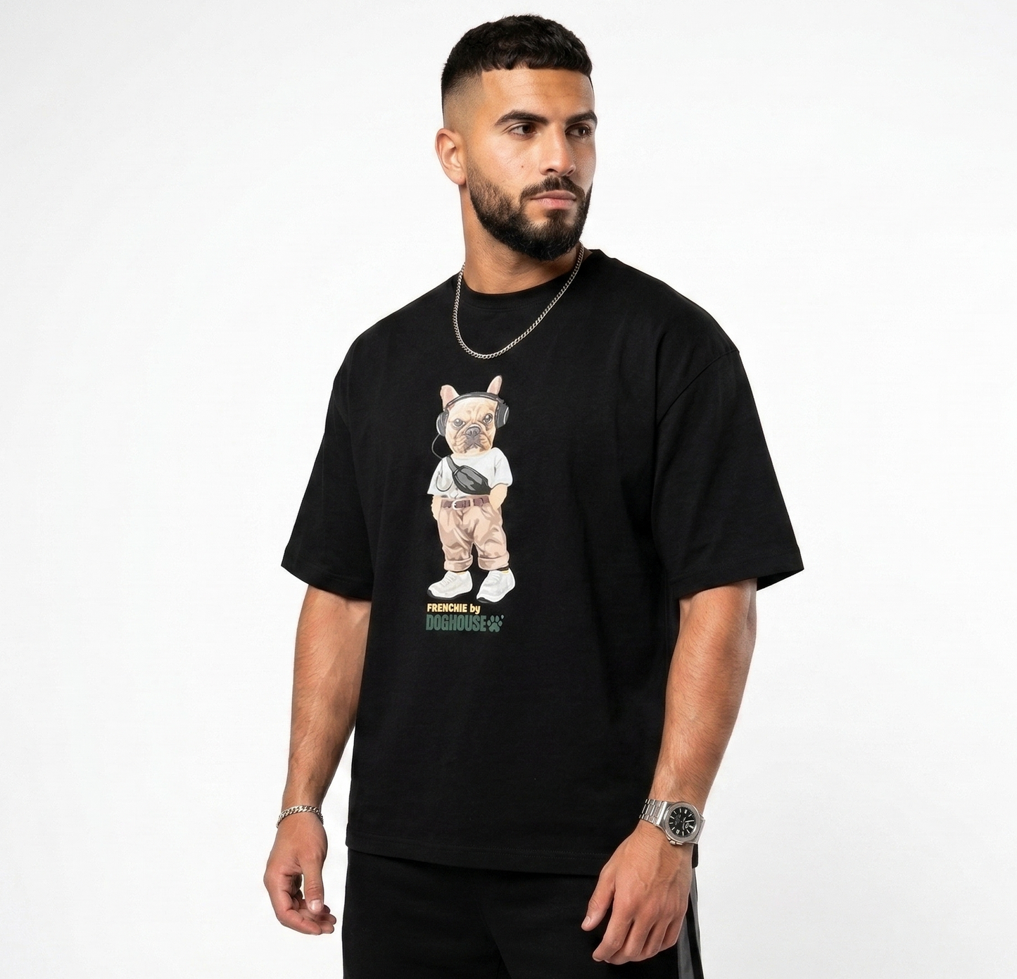 Frenchie Black Tee