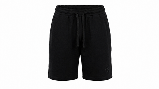 Essentials Black Sweat Shorts
